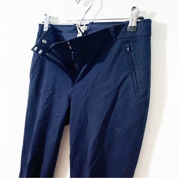 J. Crew Factory Stretch Lexie Pant Cotton Blend Skinny Leg Navy Blue Style C9716 - Picture 5 of 14
